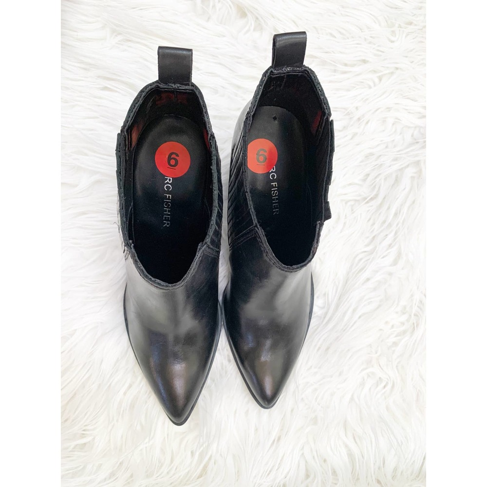 Marc Fisher Black Eilise Bootie 6 - Picture 4 of 11